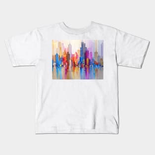 Rainbow city Kids T-Shirt